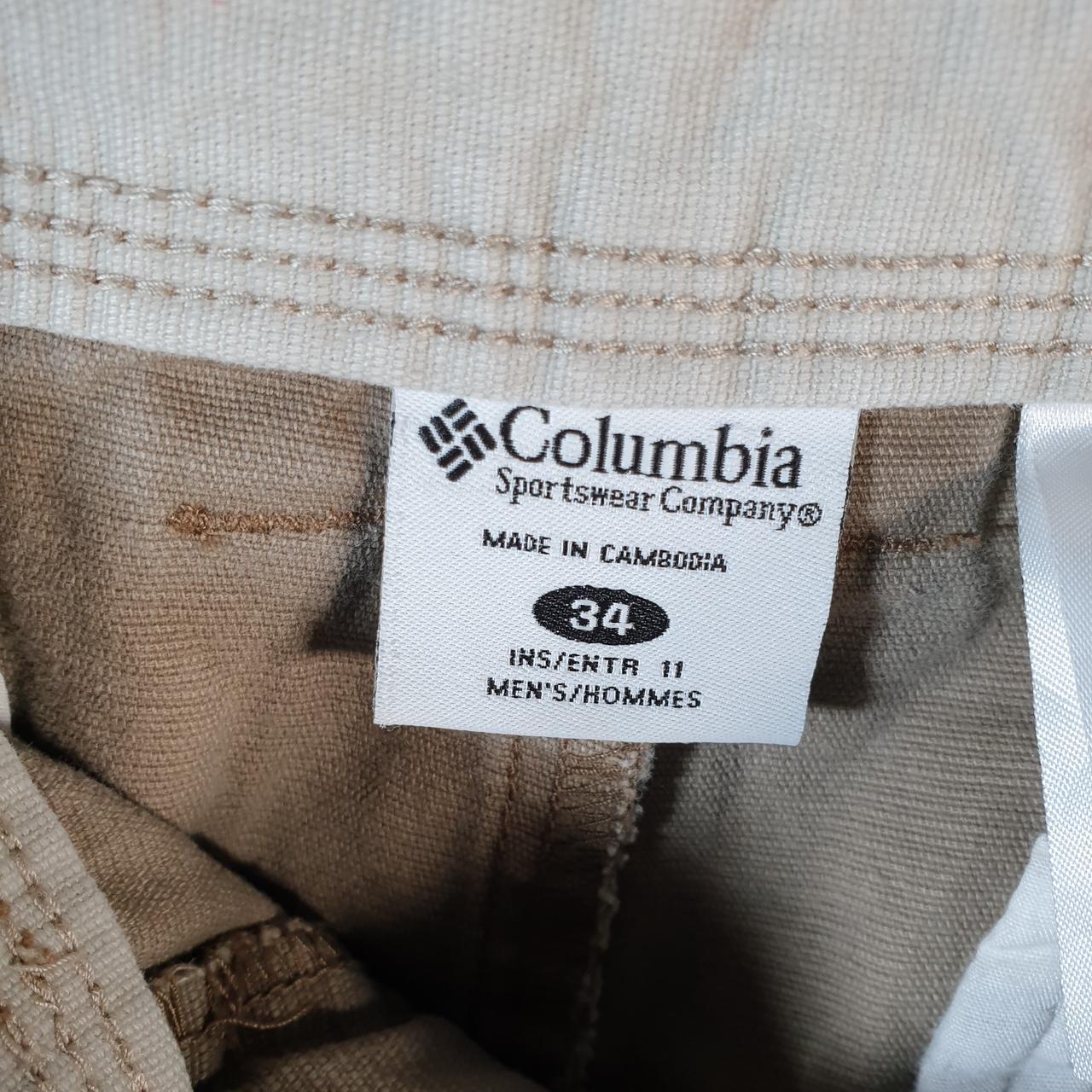 Vintage Columbia Performance Fishing Gear Shorts Men’s W34 Brown Athletic Hiking