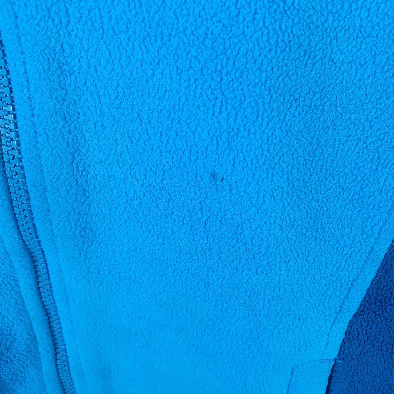 Vintage The North Face TNF Teddy Fleece Sweatshirt Mens XS Full Zip Blue Logo