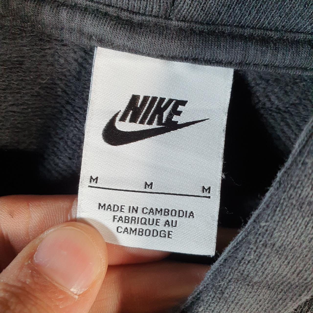 Vintage Nike Club Embroidered Hoodie Men’s Medium Black Swoosh Y2K Pullover