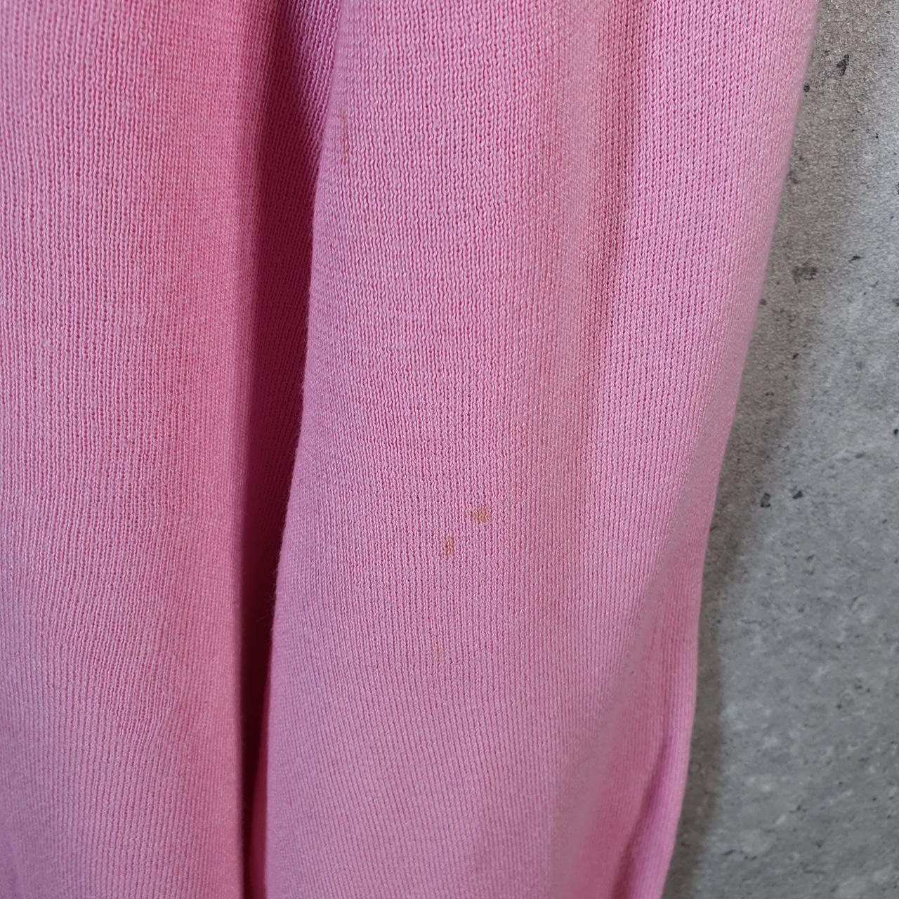 Vintage Ralph Lauren Polo V Neck Sweatshirt Men’s XL Pink Cotton Pullover Pony