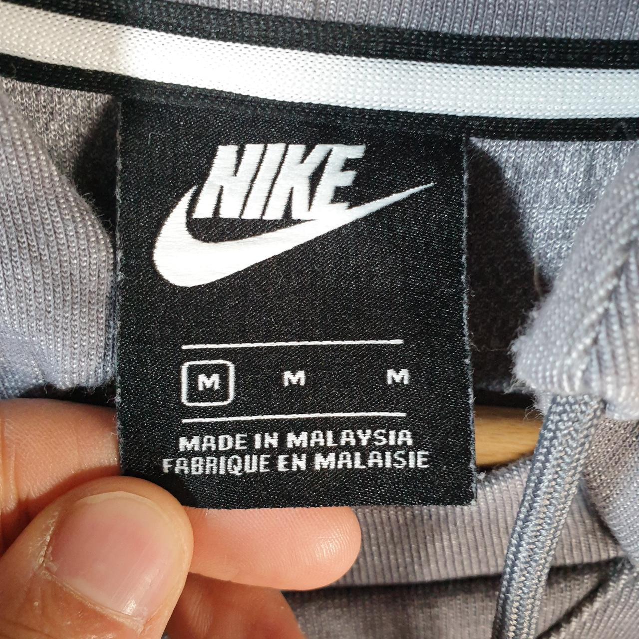 Vintage Nike Club Embroidered Hoodie Men’s Medium Grey Swoosh Y2K Pullover