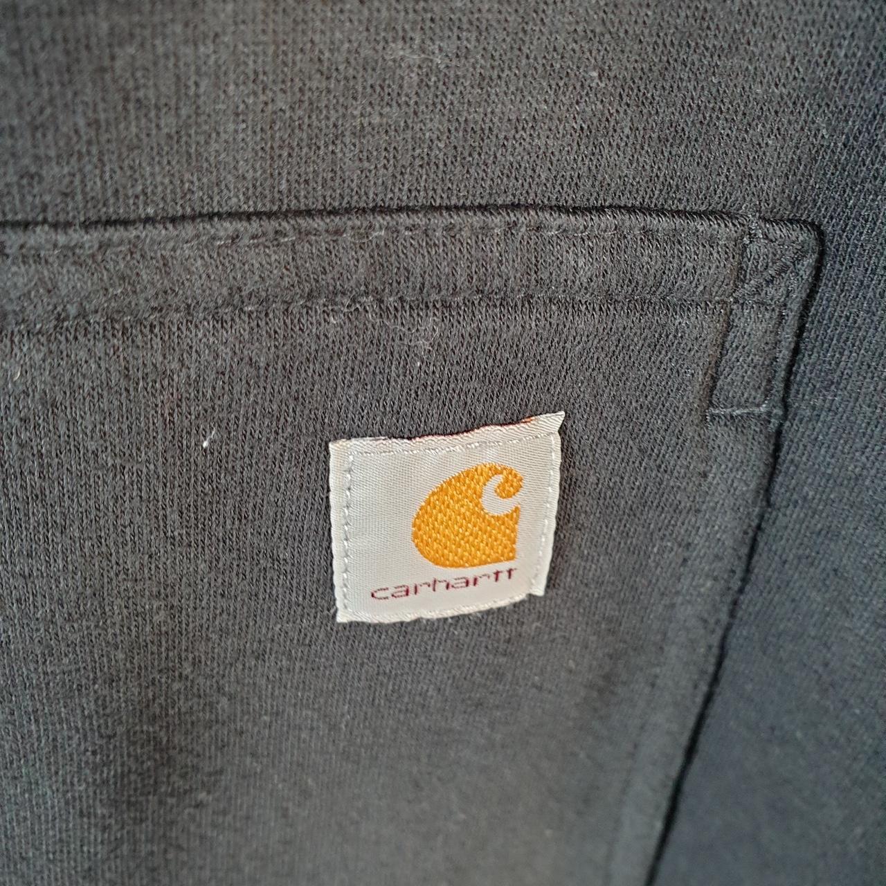 Vintage Carhartt Sweatshirt Womens Medium Black Pullover Blank USA Relaxed Fit