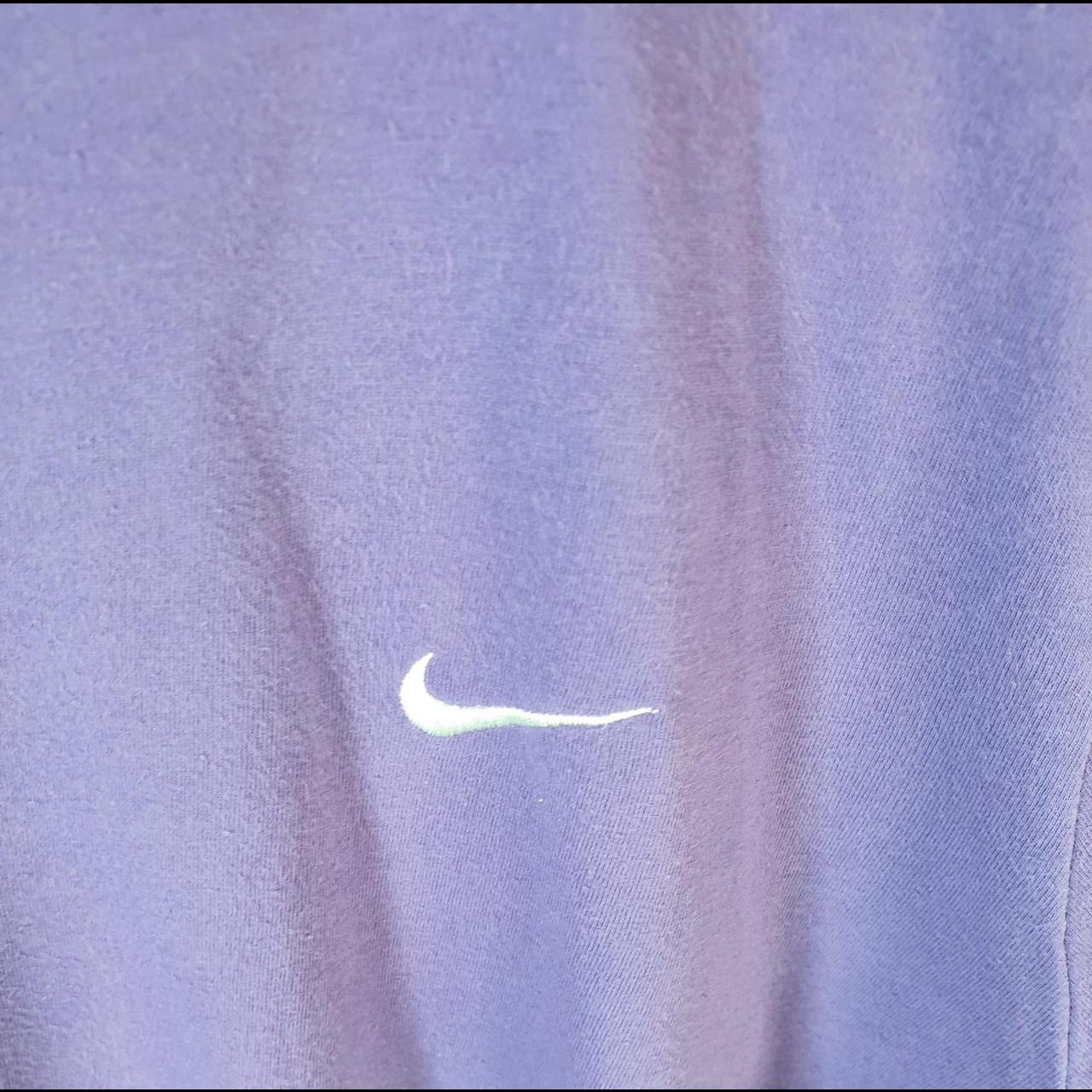 Vintage Nike Embroidered T Shirt Mens Large Purple Logo Single Swoosh Athletic