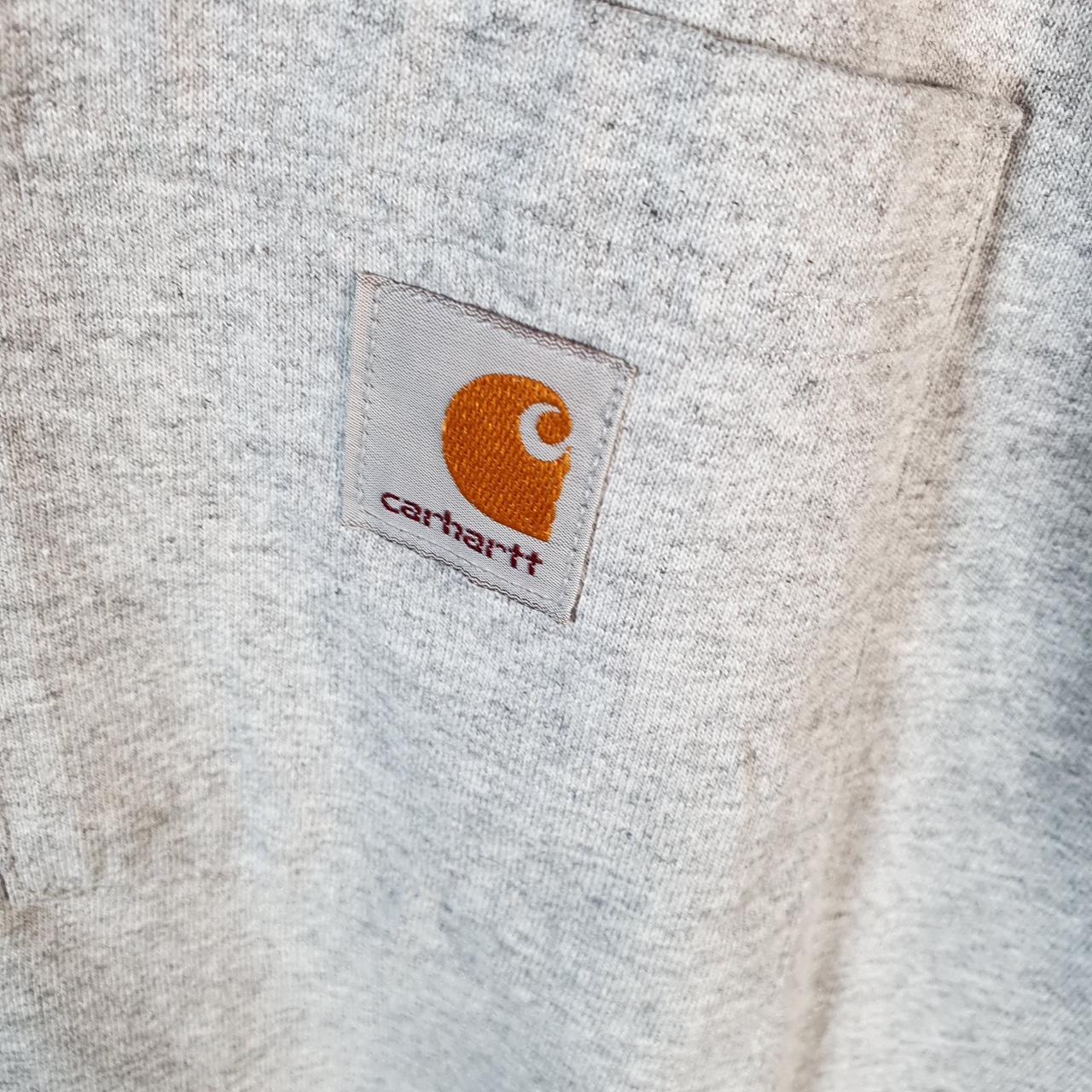 Vintage Carhartt Pocket T Shirt Men’s Large Grey Workwear Chore Utility Loose Fit C9265