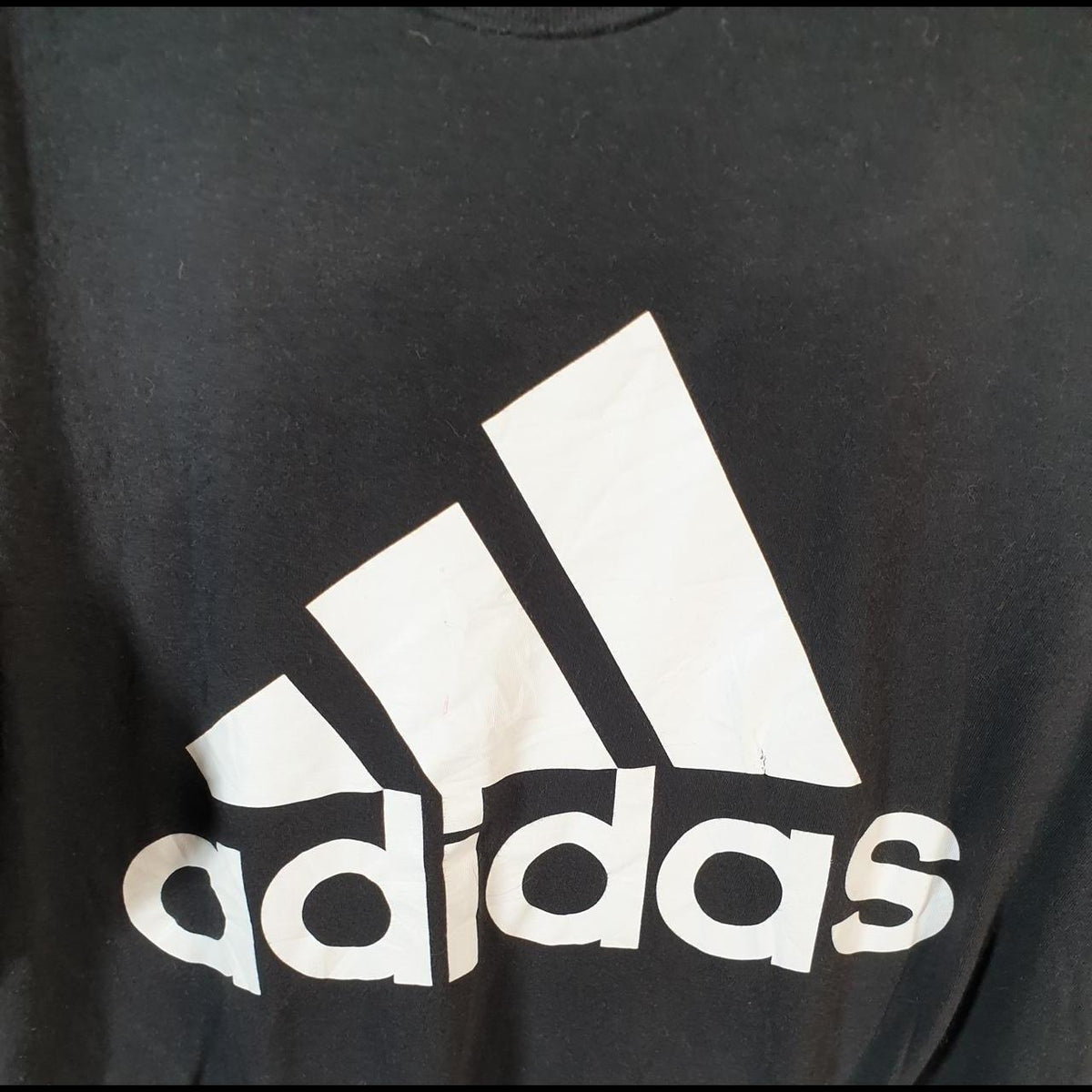 Vintage Adidas Amplifier T Shirt Men’s Medium Black Three Stripes Logo Athletic