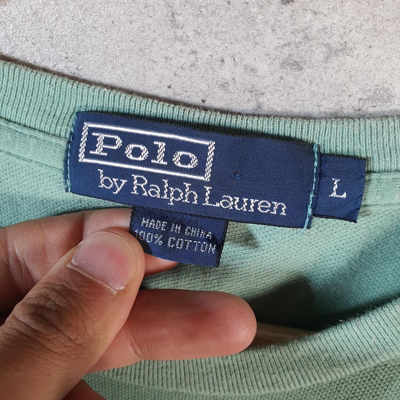 Vintage Ralph Lauren T Shirt Men’s Large Green Classic Fit Embroidered Pony