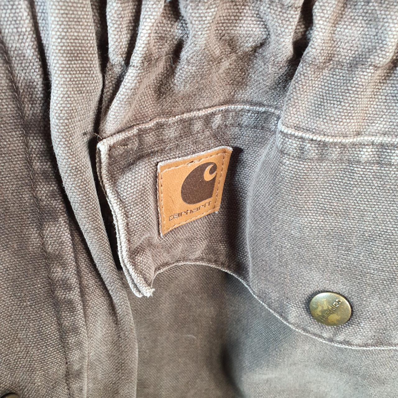 Vintage Carhartt Barn Chore Blanket Lined Jacket Men’s Large Brown Canvas C52 CHT USA Big Fish Vintage