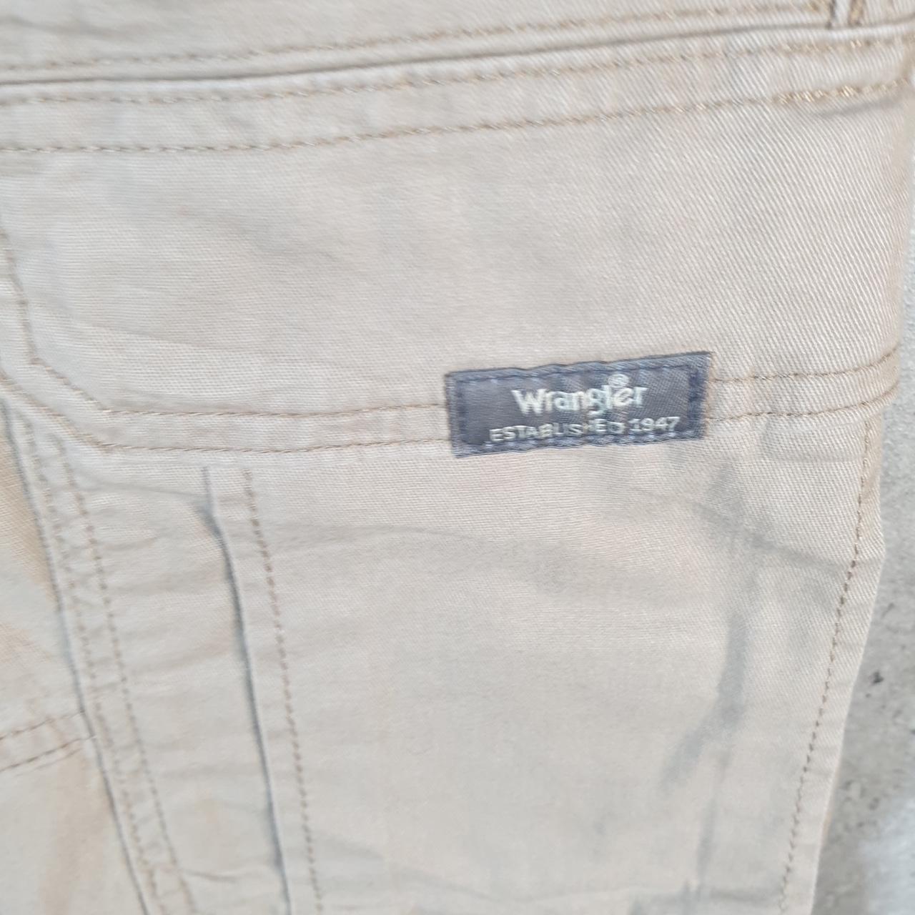 Vintage Wrangler Shorts Jorts Cargo Men’s W34 Brown Chino Pockets Baggy Cotton