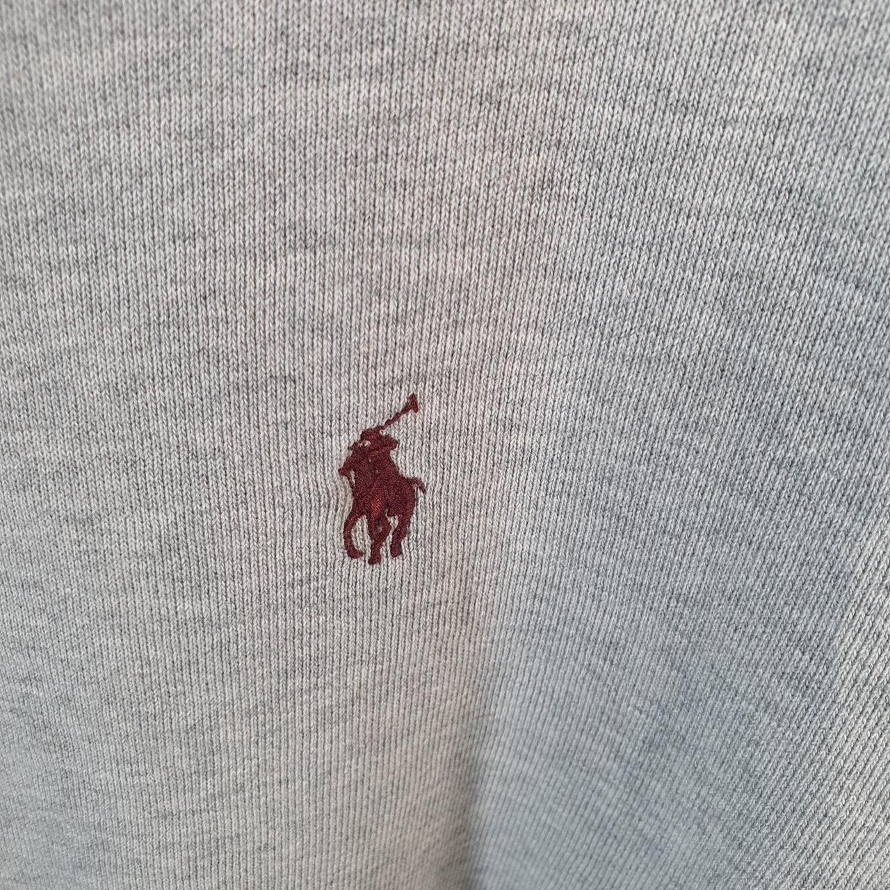 Vintage Ralph Lauren Polo Sweatshirt Men’s 2XL Grey Boxy Baggy Cotton Pullover Pony