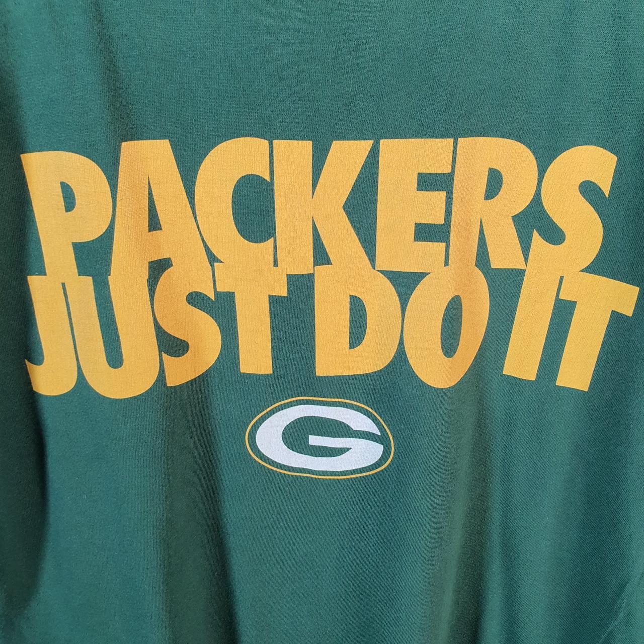 Vintage Nike NFL Green Bay-Packers T Shirt Men’s Small Green Logo Swoosh Athletic