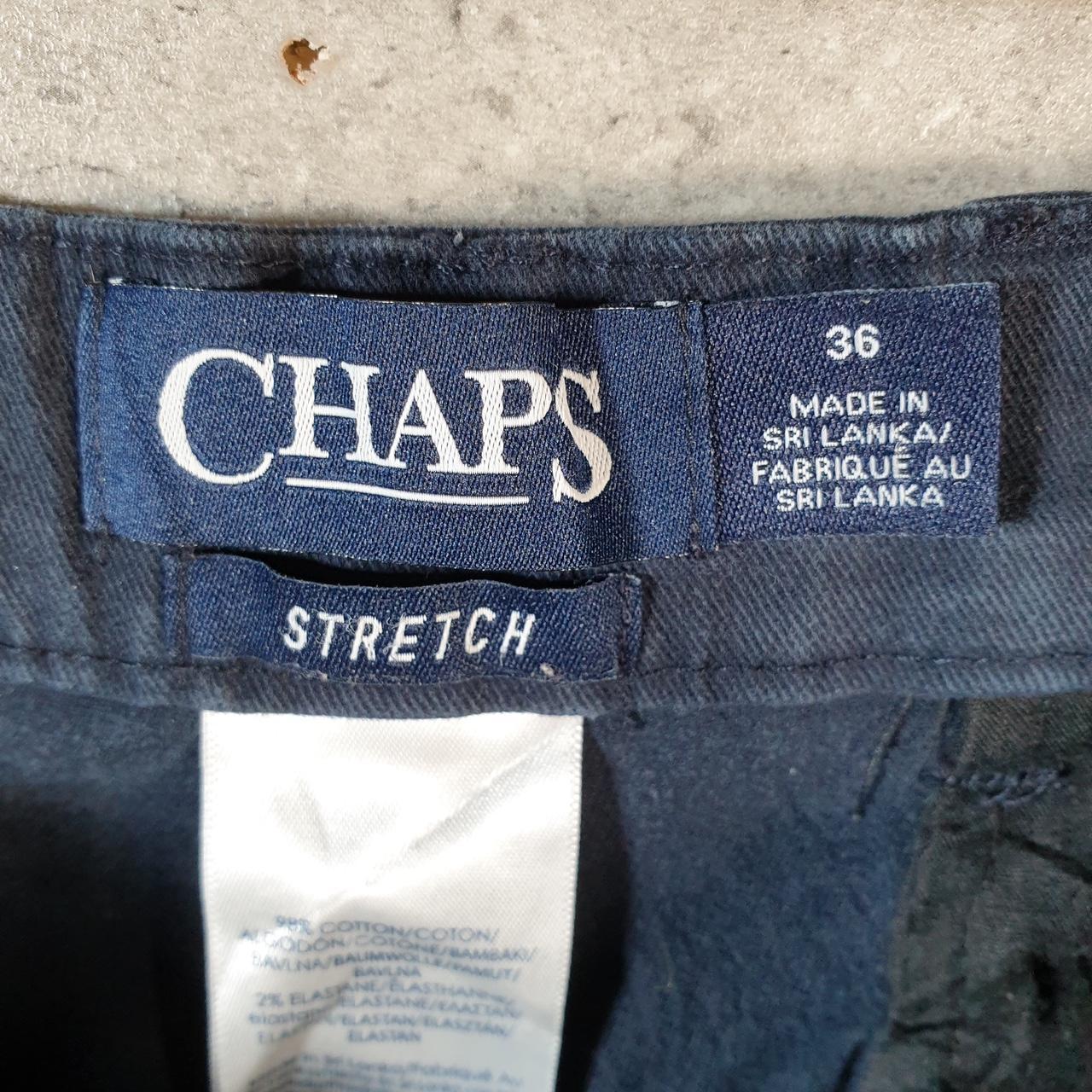 Vintage Chaps Ralph Lauren Polo Shorts Jorts Cargo Men’s W36 Navy Blue Baggy Cotton