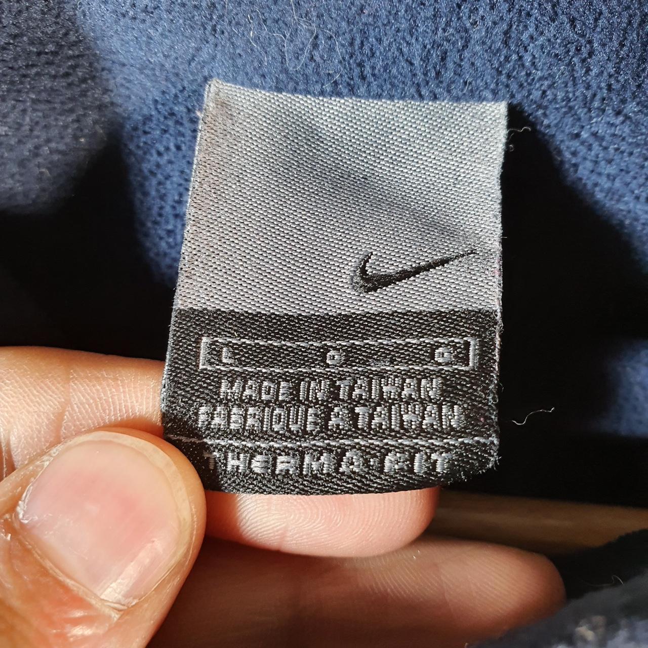 Vintage Nike 90s Therma Fit 1/4 Zip Sweatshirt Men’s Large Navy Blue Swoosh Y2K Pullover