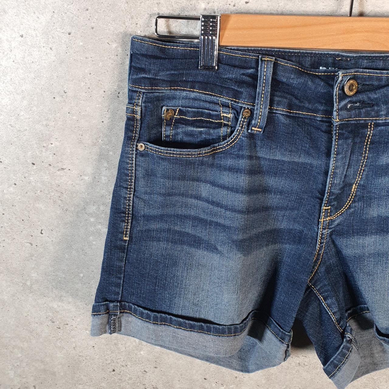 Vintage Levi’s Baggy Shorts Jorts Cargo Womens W27 Blue Relaxed Denim