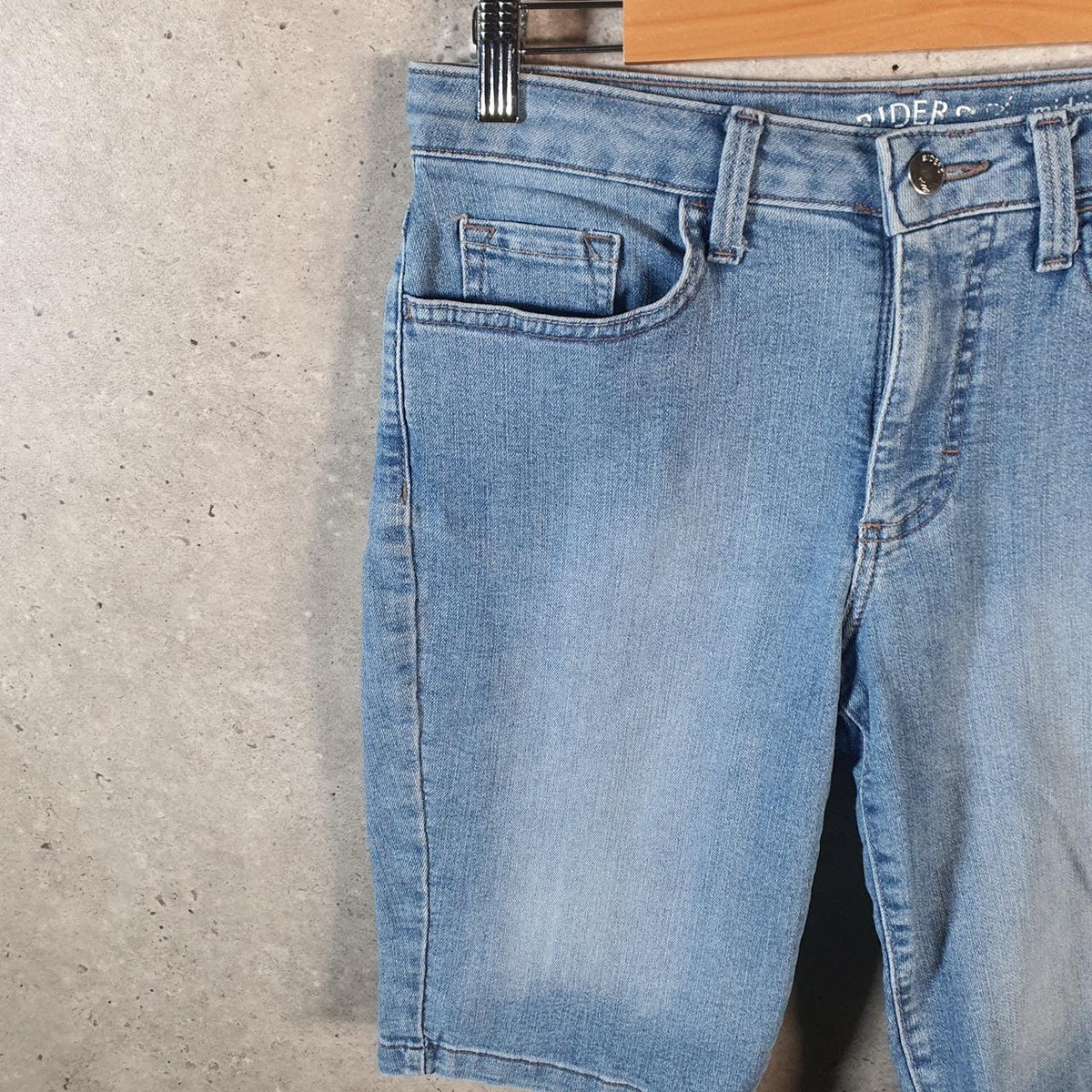 Vintage Lee Mid Rise Baggy Shorts Jorts Cargo Womens W30 Blue Relaxed Denim A4549
