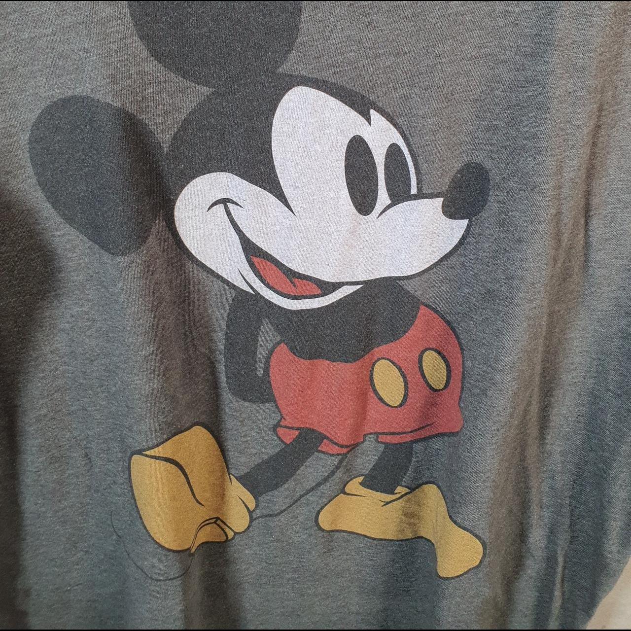 Vintage Disney Land Mickey Mouse T Shirt Men’s XL Grey Logo Graphic Cartoon
