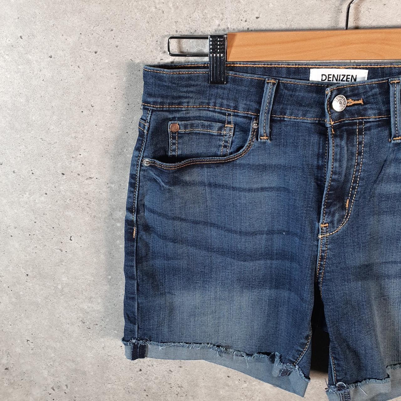 Vintage Levi’s Baggy Shorts Jorts Cargo Womens W28 Blue Relaxed Denim A4552