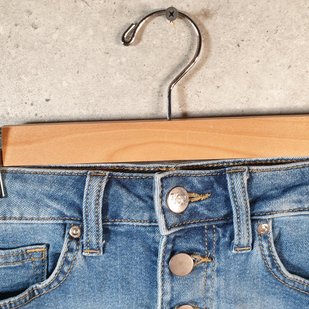 Vintage Lee Baggy Shorts Jorts Cargo Womens W28 Blue Relaxed Denim