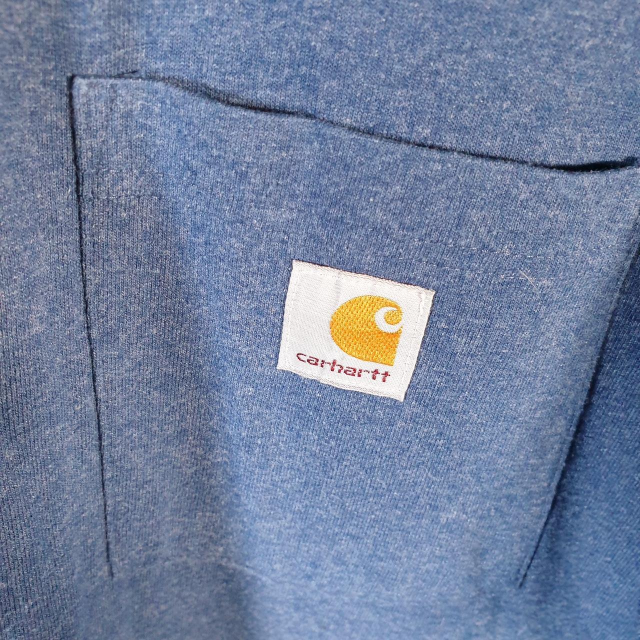 Vintage Carhartt Pocket T Shirt Men’s Small Blue Workwear Chore Utility Original Fit
