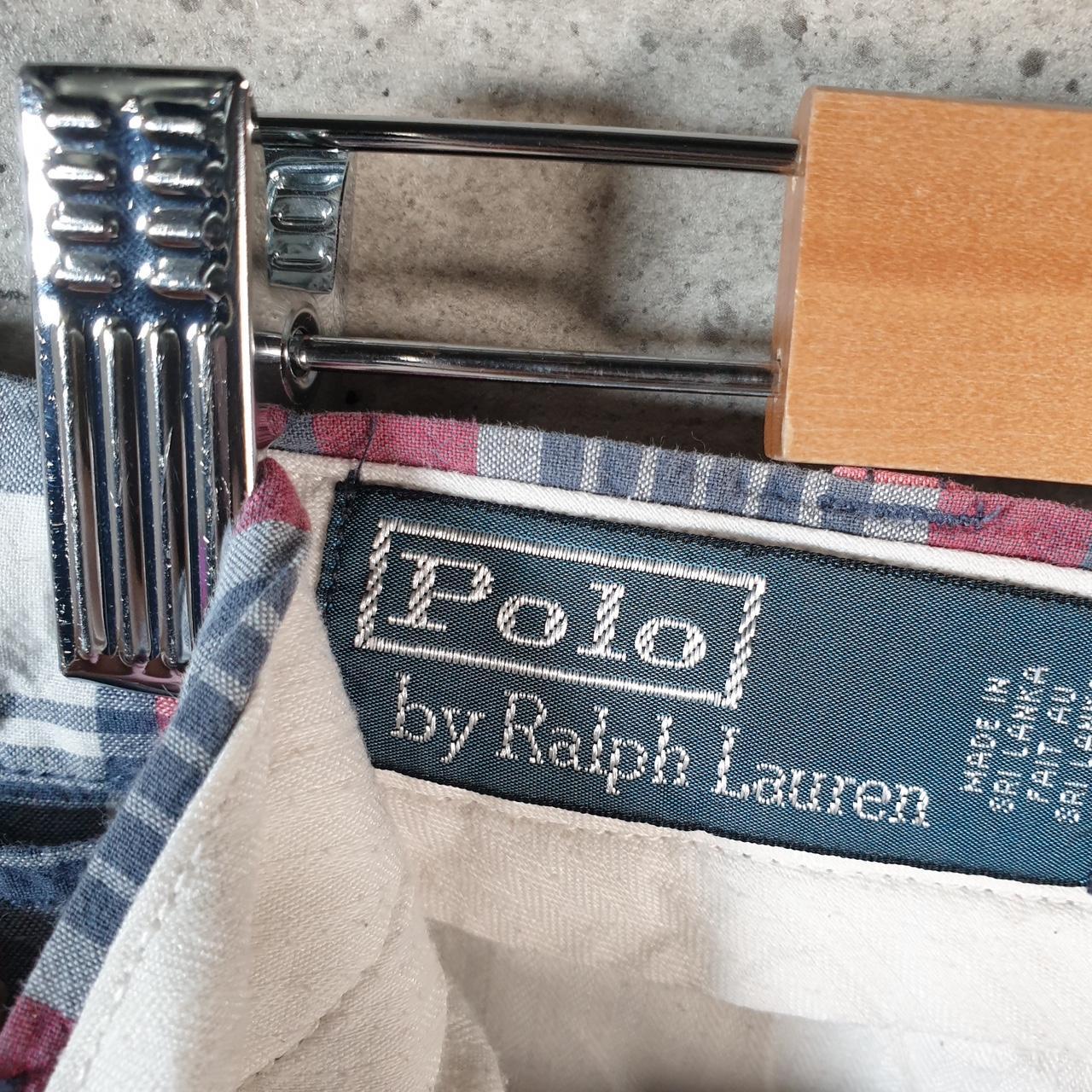 Vintage Ralph Lauren Polo Shorts Jorts Chino Cargo Men’s W38 Checkered Baggy Cotton