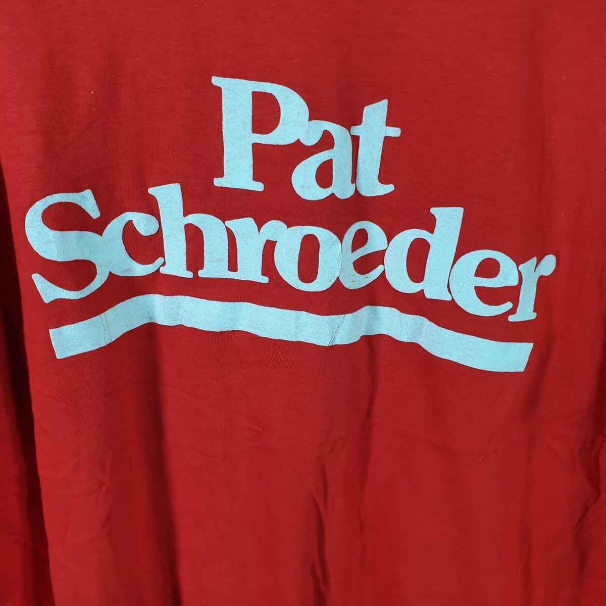 Vintage Hanes Beefy Pat Schroeder USA 90s Single Stitch T Shirt Men’s XL Red Big Fish Vintage