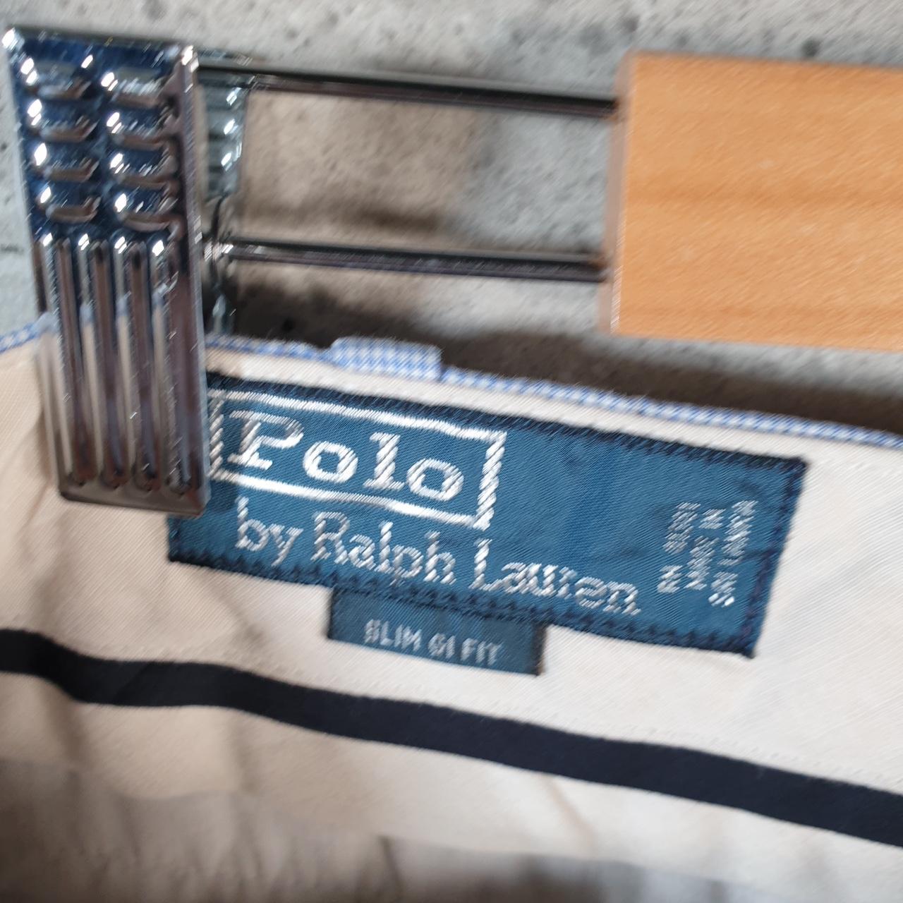 Vintage Ralph Lauren Polo Shorts Jorts Chino Cargo Men’s W38 Blue Checkered Cotton