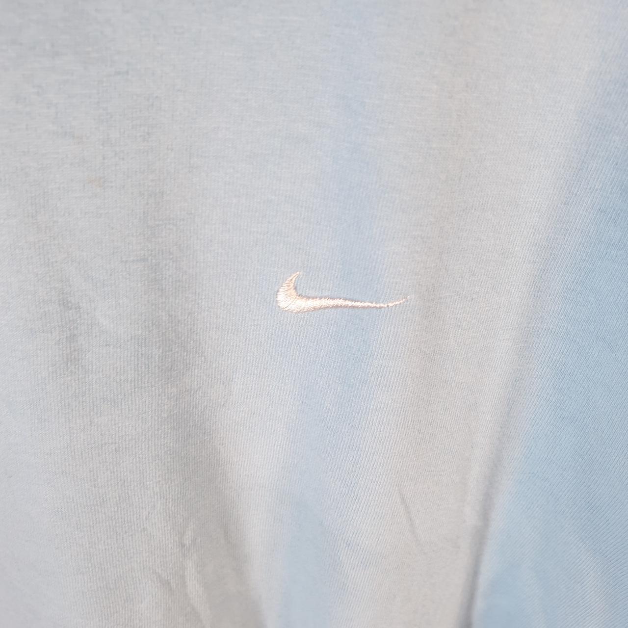 Vintage Nike Embroidered 90s Club T Shirt Men’s Medium Blue Swoosh Athletic