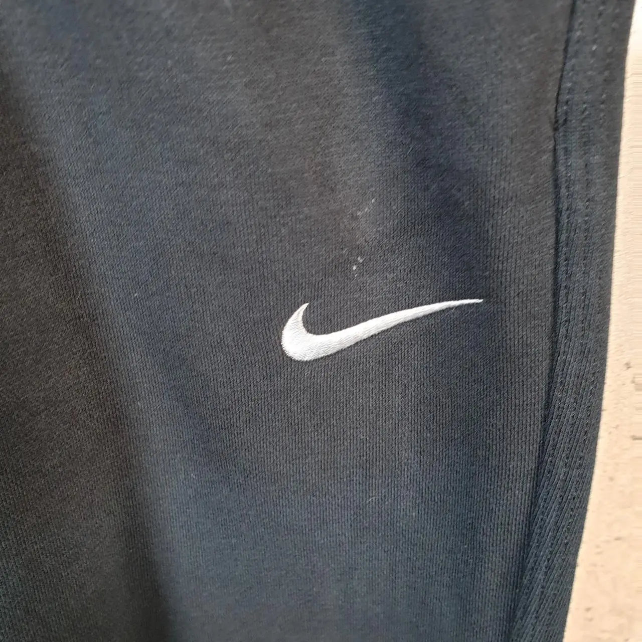 Vintage Nike Sweatpant Joggers Mens XL Black Embroidered Swoosh Sports Tracksuit - Big Fish Vintage