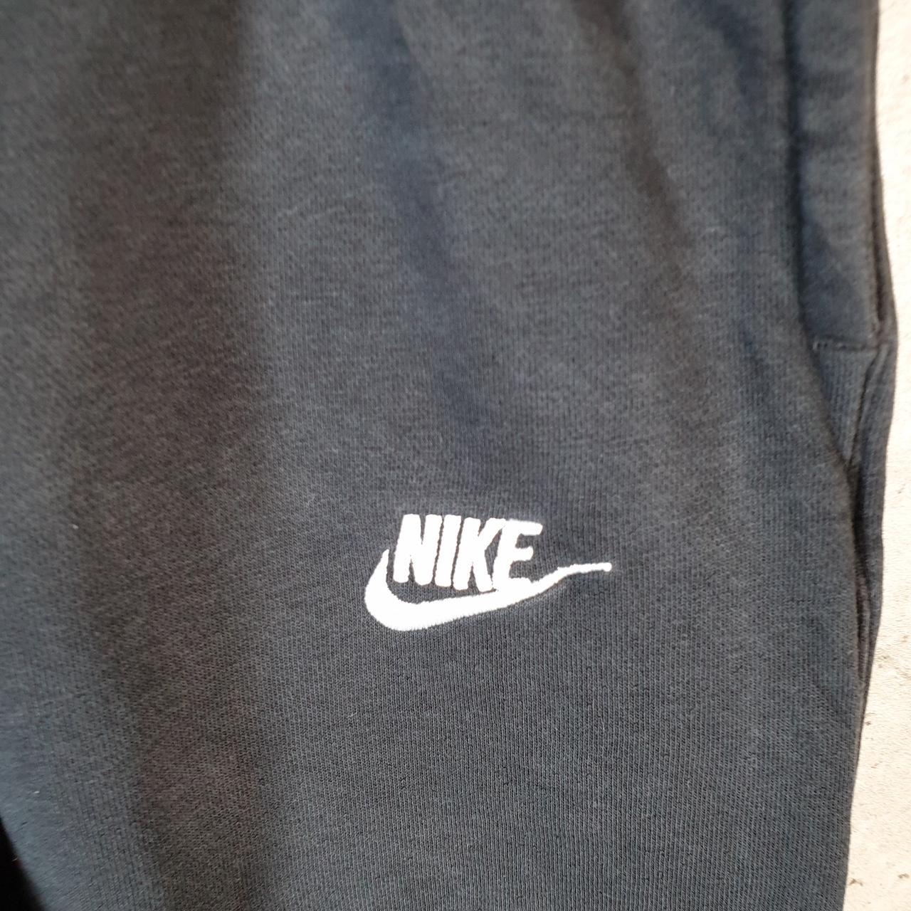 Vintage Nike Club Sweatpant Joggers Mens Medium Black Embroidered Swoosh Sports Tracksuit - Big Fish Vintage