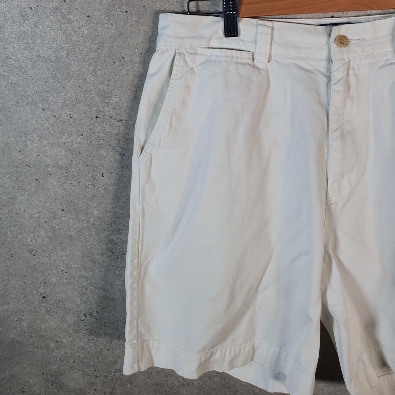 Vintage Ralph Lauren Polo Shorts Jorts Cargo Men’s W34 White Baggy Cotton Big Fish Vintage