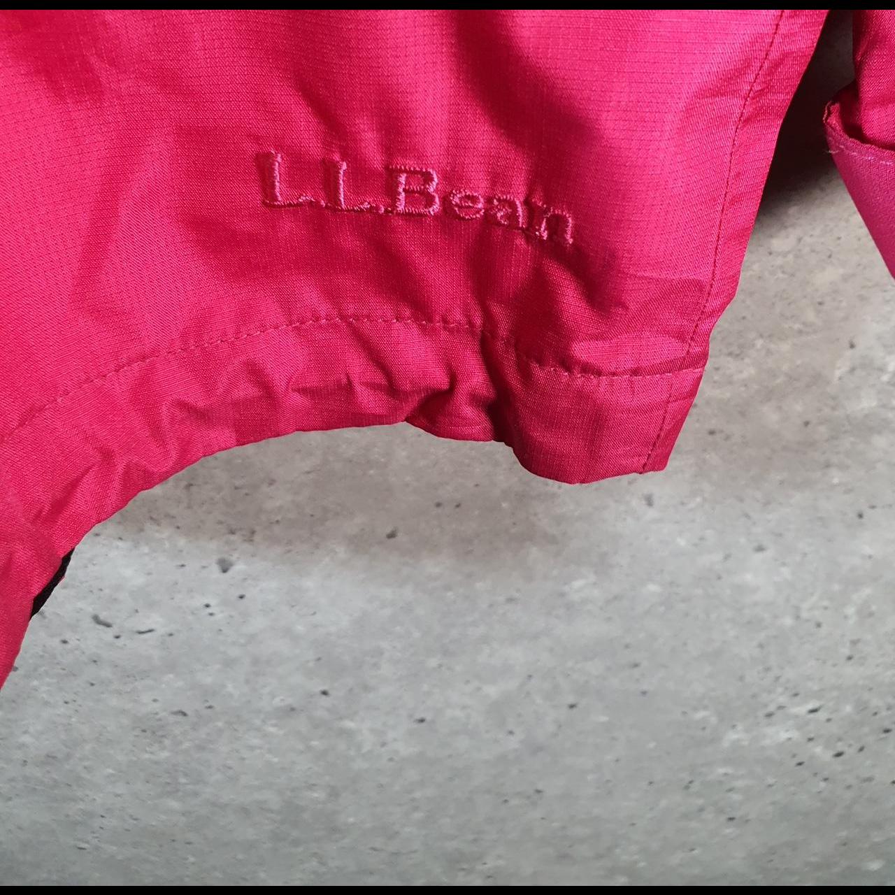 Vintage L.L. Bean Outdoors Nylon Jacket Womens 2XL Pink Waterproof Hooded