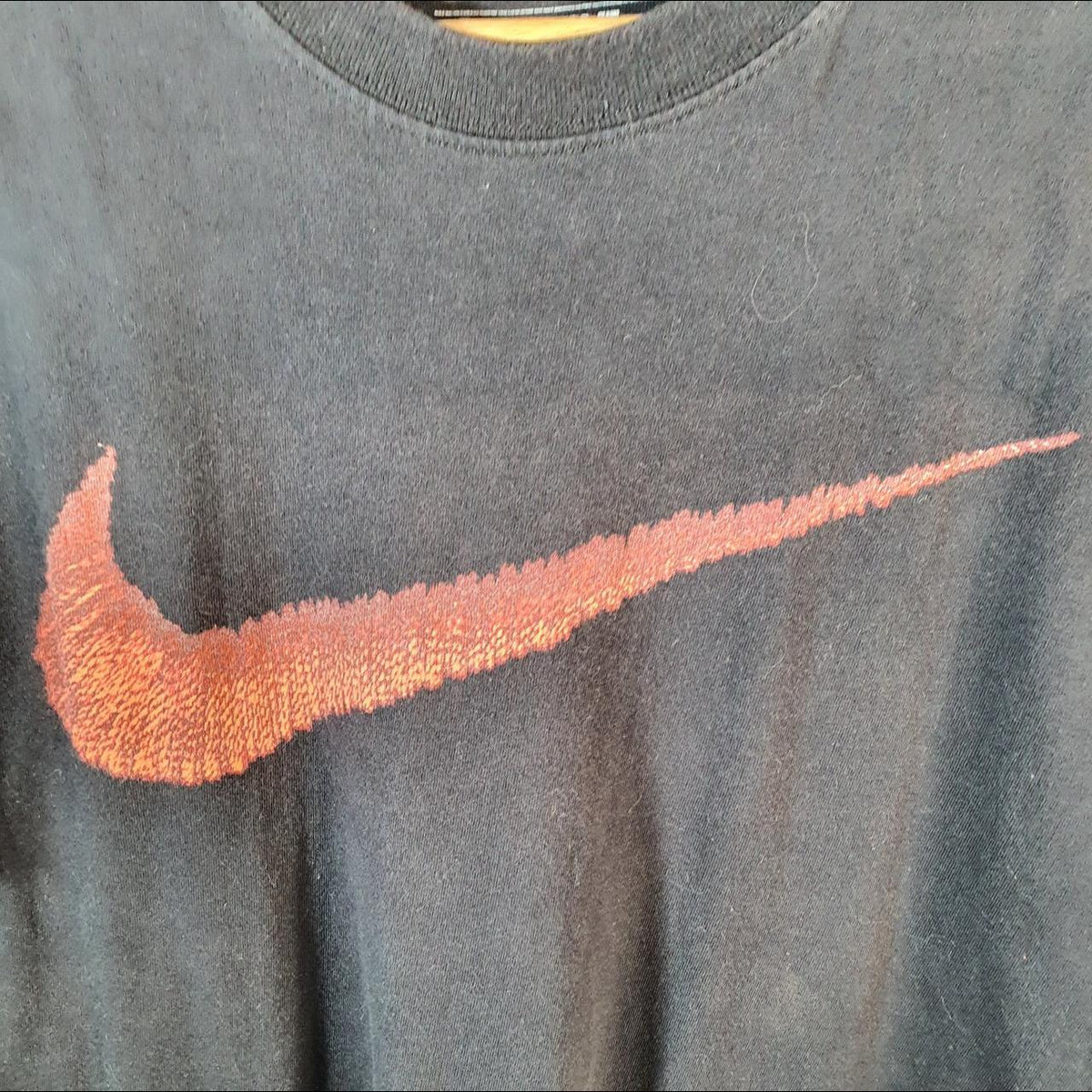 Vintage Nike Graphic T Shirt Men’s Large Black Logo Swoosh Athletic