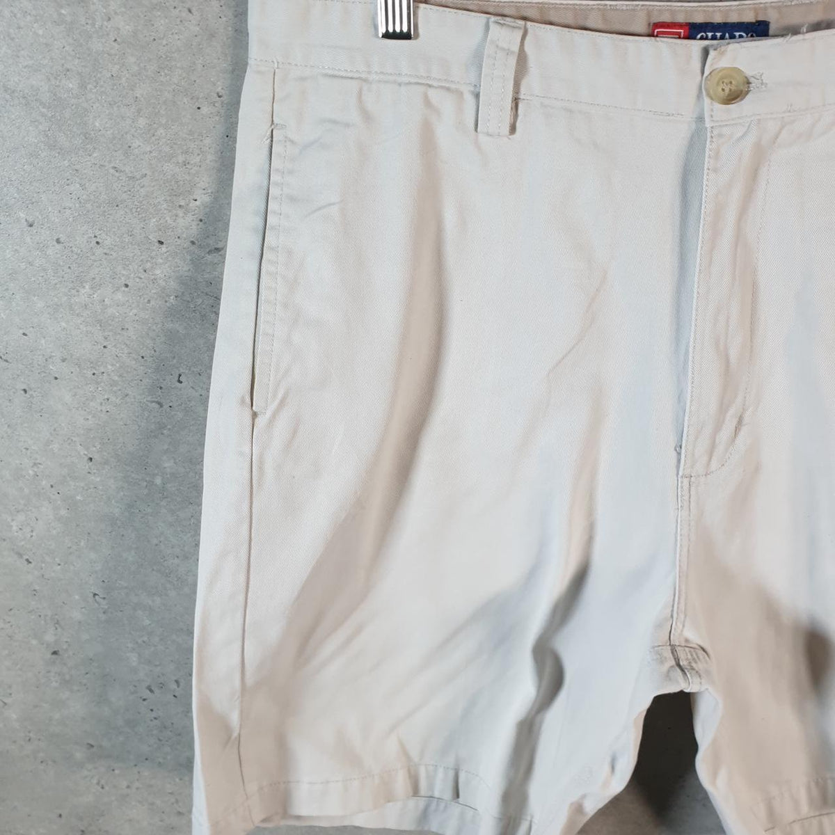 Vintage Chaps Ralph Lauren Chino Shorts Jorts Cargo Men’s W36 Beige Baggy Cotton A4291
