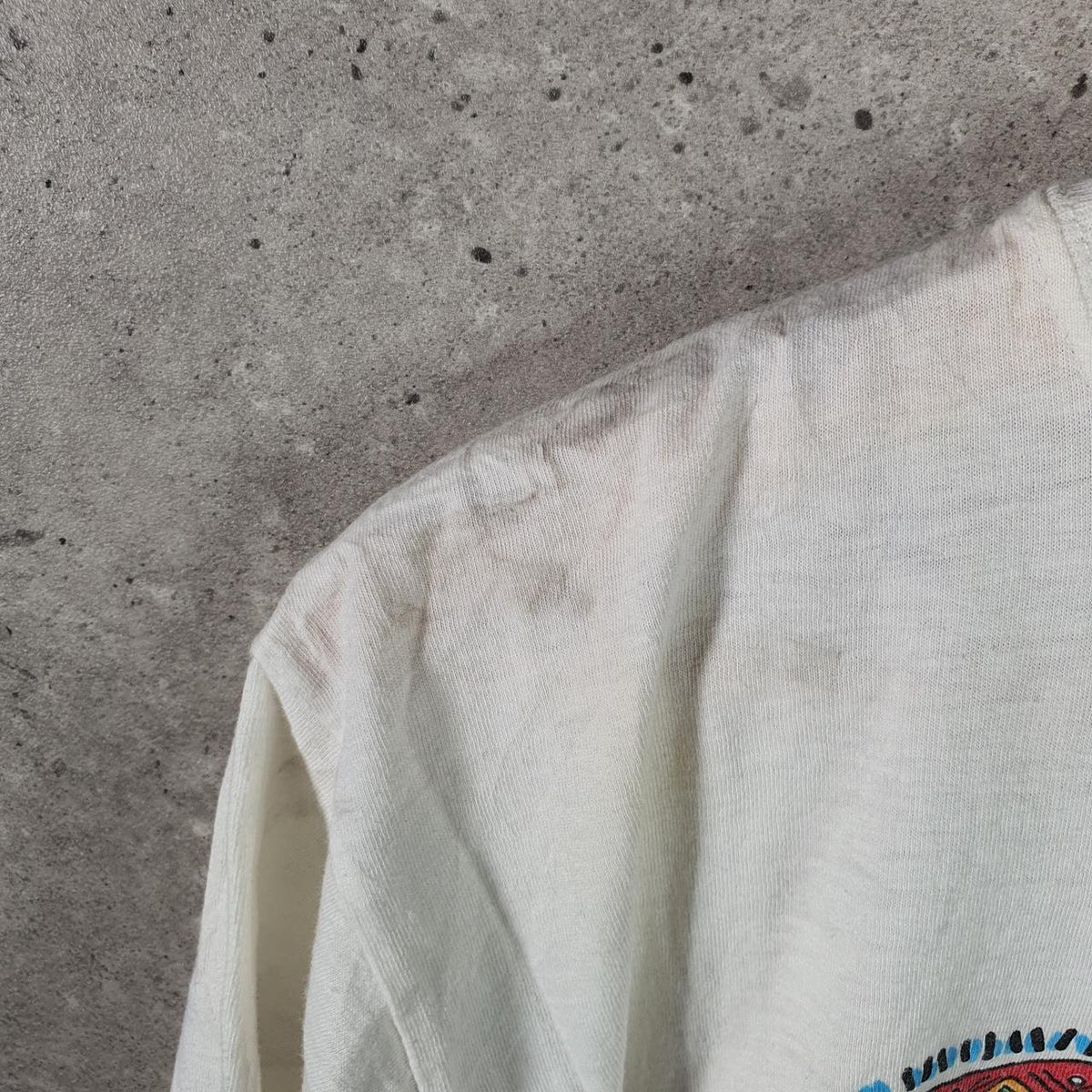 Vintage Bahamas Feeling Good Graphic USA Single Stitch T Shirt Men’s Medium White Big Fish Vintage