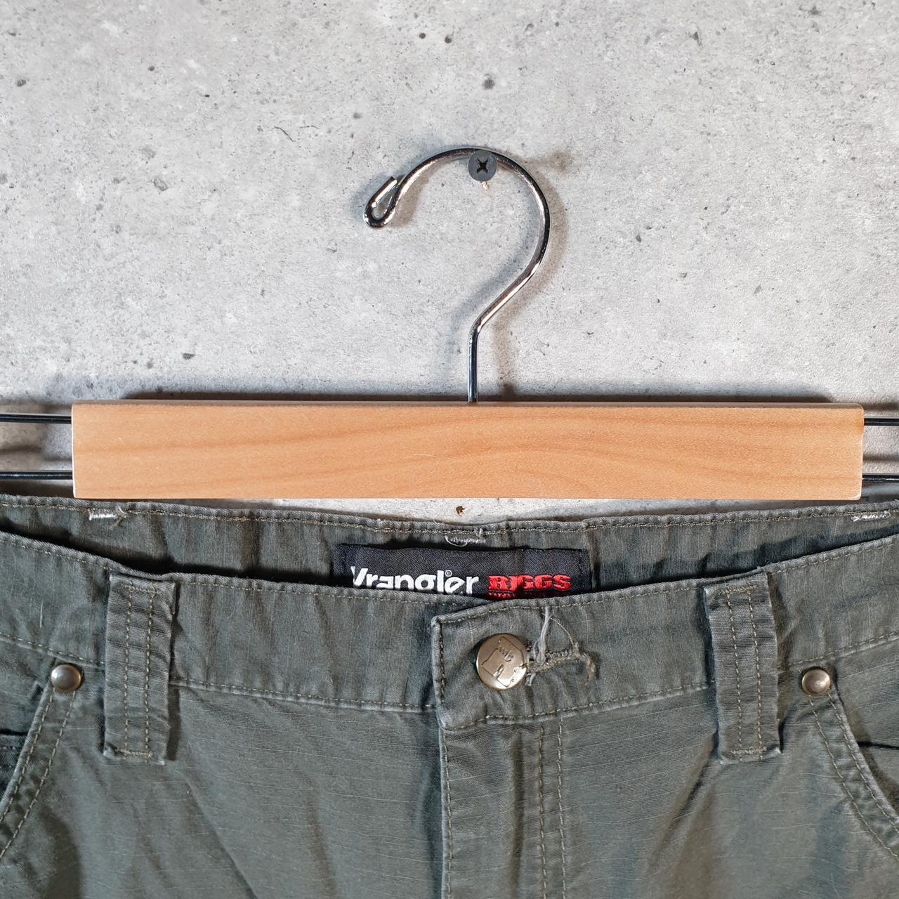 Vintage Wrangler Shorts Jorts Cargo Men’s W38 Relaxed Khaki Green Baggy Cotton