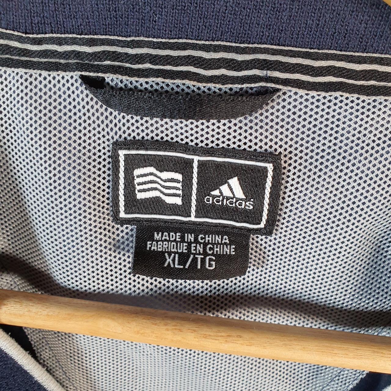 Vintage Adidas Golf Shell Track Jumper Jacket Mens XL Navy Blue Three Stripes Pullover