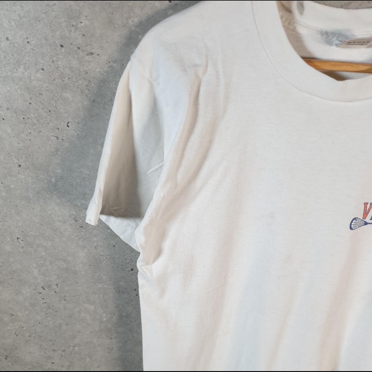 Vintage Fruit of the Loom Virginia Lacrosse 90s Single Stitch T Shirt Men’s Medium White