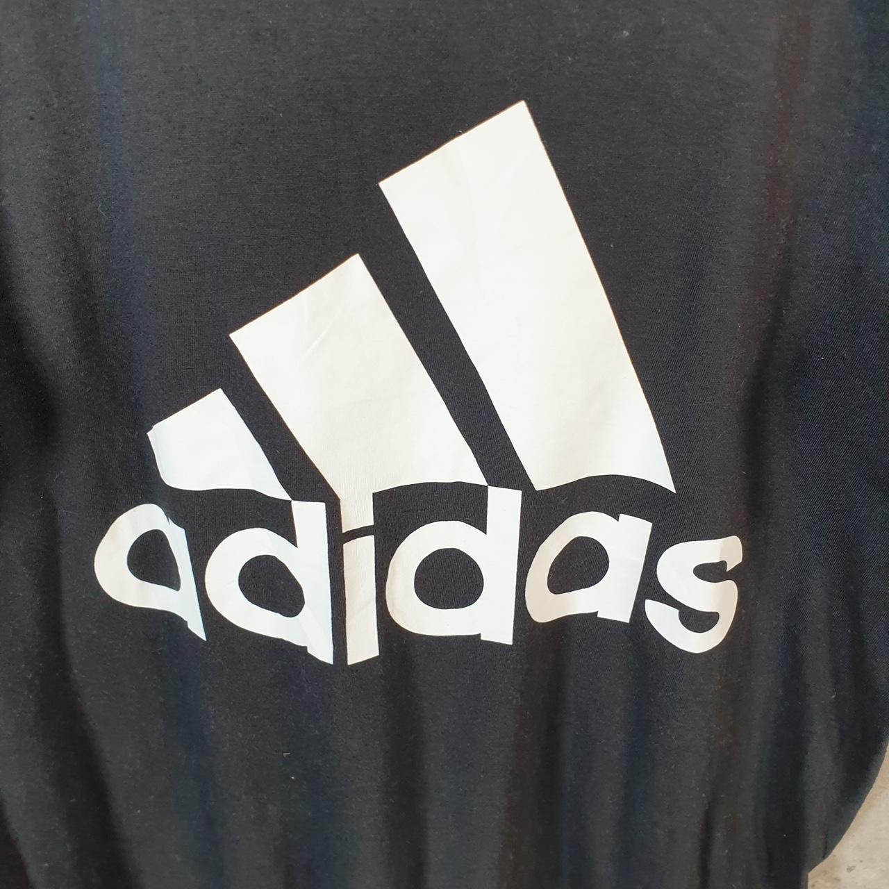 Vintage Adidas Go To Performance Tee T Shirt Men’s Small Black Three Stripes Logo Athletic