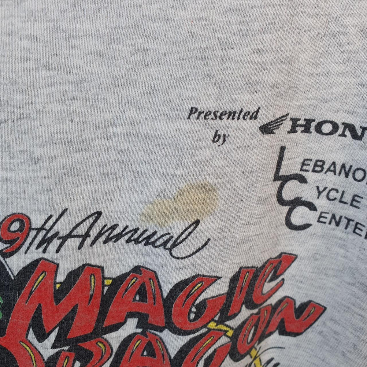 Vintage H.L Miller Magic Dragon 1997 Ozarks USA Single Stitch T Shirt Men’s XL Grey