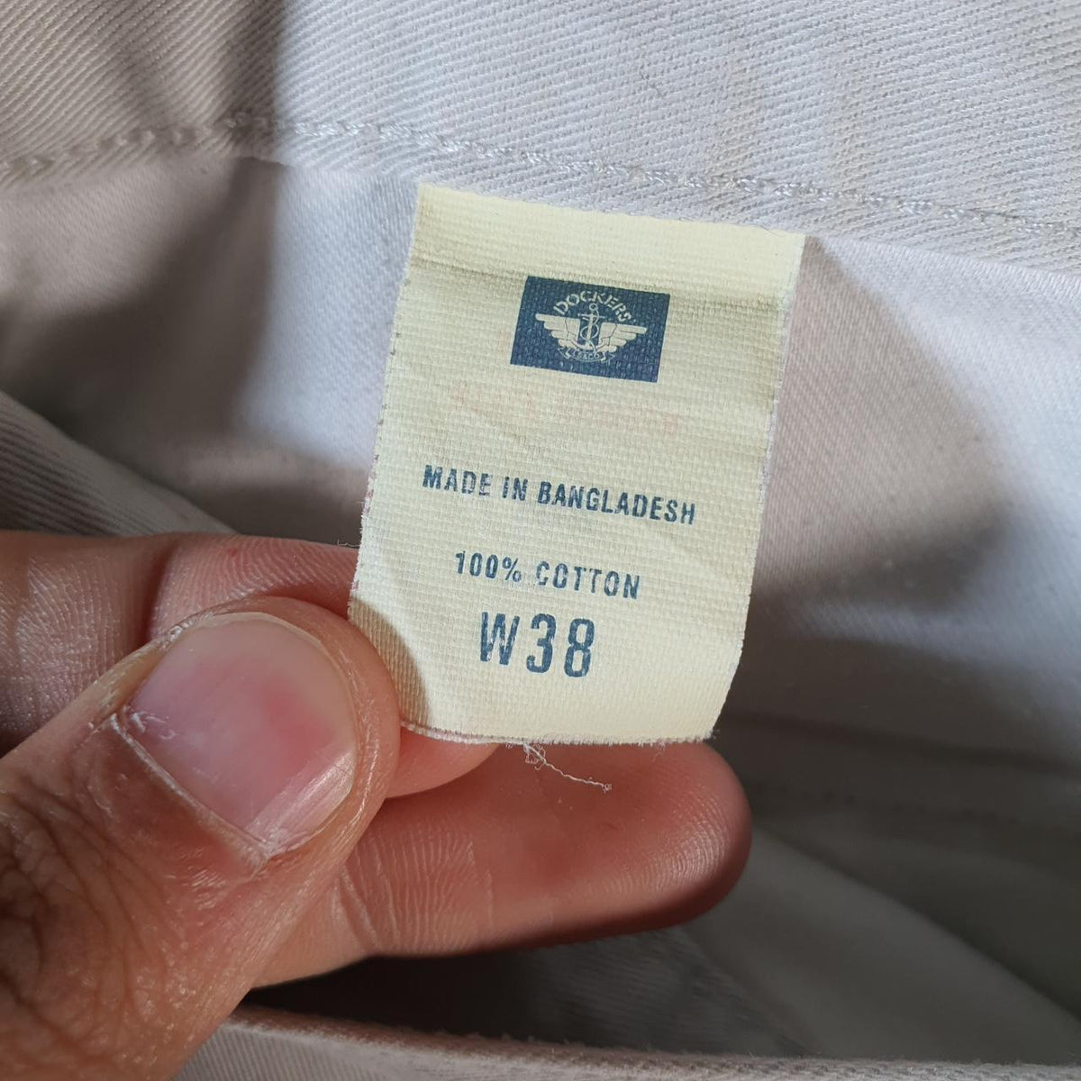Vintage Dockers Chino Shorts Jorts Cargo Men’s W38 Brown Baggy Cotton