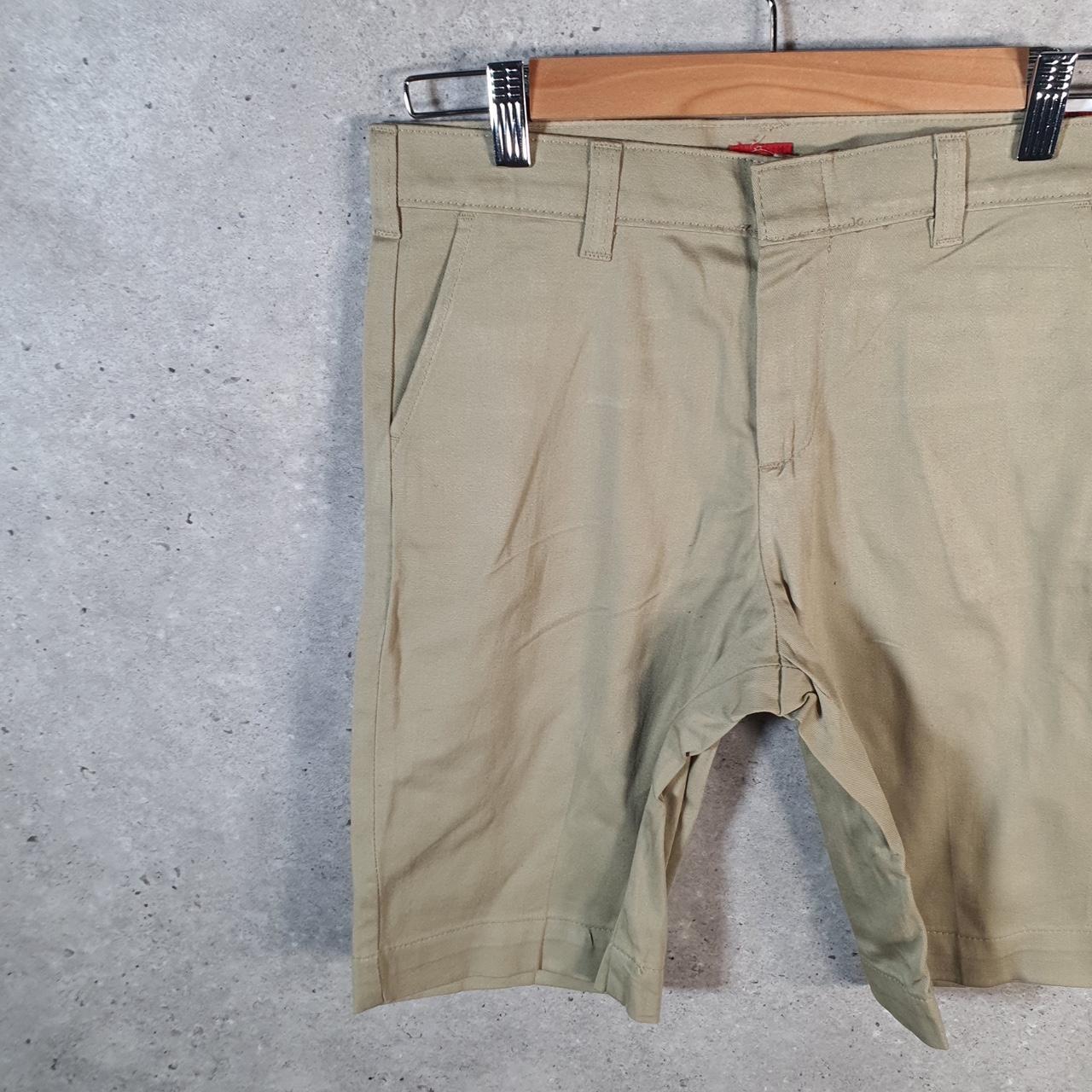 Vintage Dickies Baggy Chino Shorts Jorts Cargo Womens W28 Brown Classic Fit