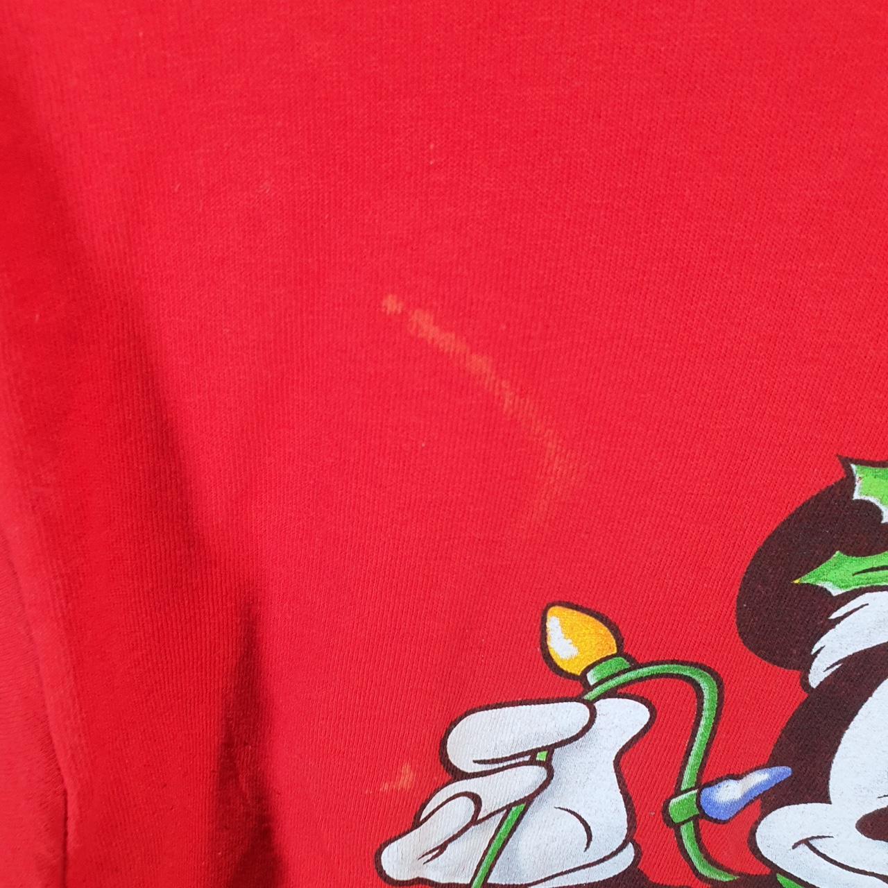 Vintage Disney Land Mickey Mouse T Shirt Men’s Medium Red Logo Graphic Cartoon