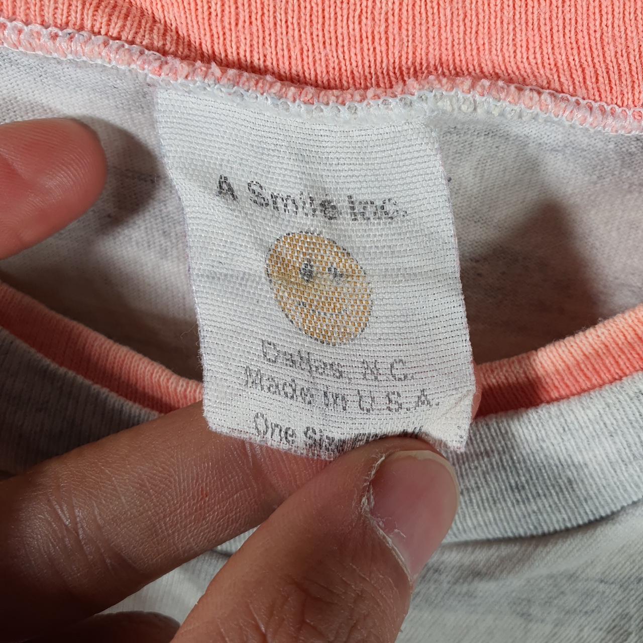 Vintage Ocean City Maryland Beach Palm Trees 90s USA Single Stitch T Shirt Womens Small Grey