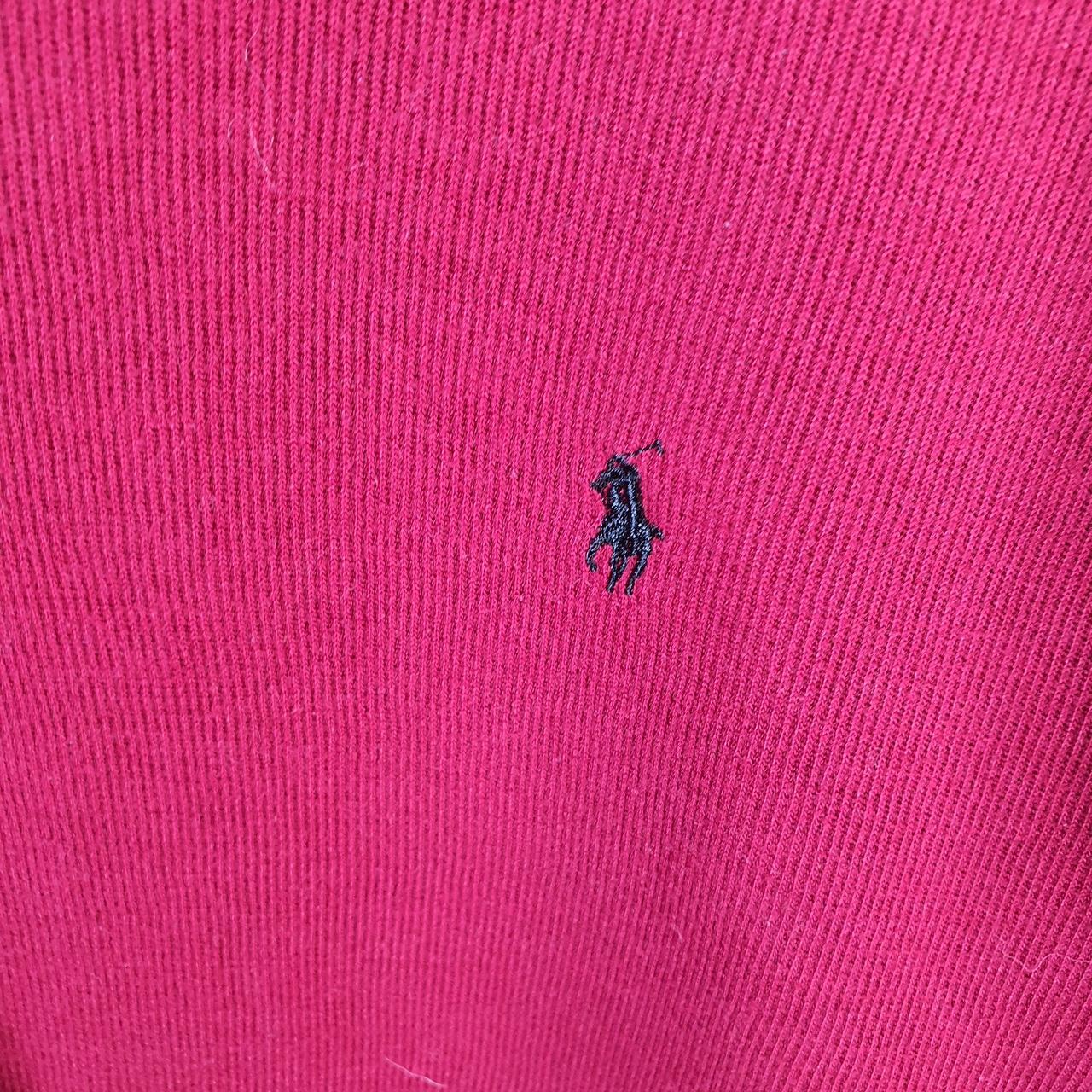 Vintage Ralph Lauren Polo Turtle Neck Sweatshirt Men’s XL Red Cotton Pullover Pony