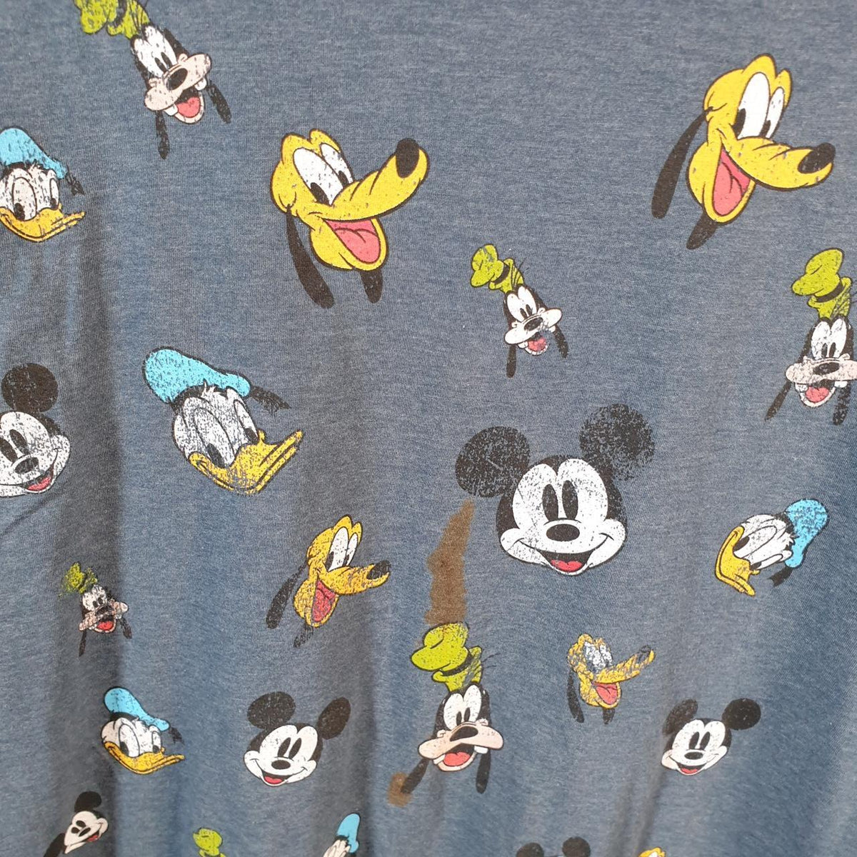 Vintage Disney Land Mickey Mouse T Shirt Men’s Large Blue Graphic Cartoon