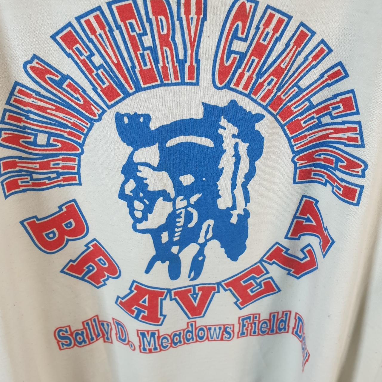 Vintage Fruit of the Loom Sally D Meadows Field 90s USA Single Stitch T Shirt Men’s Large White