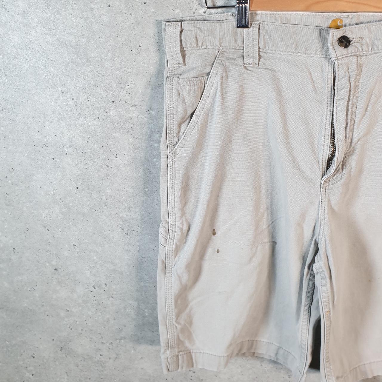 Vintage Carhartt Baggy Carpenter Shorts Jorts Cargo Men’s W36 Brown Relaxed Fit Workwear