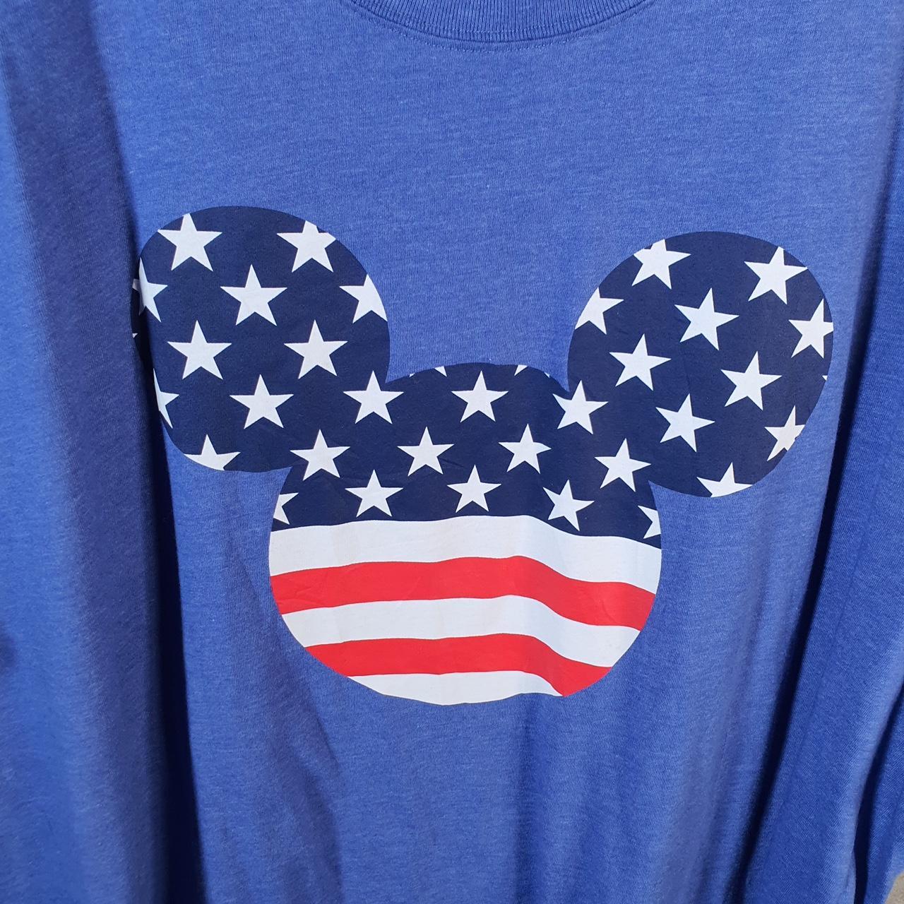 Vintage Disney Family Fun Land Mickey Mouse T Shirt Men’s 2XL Blue Graphic Cartoon