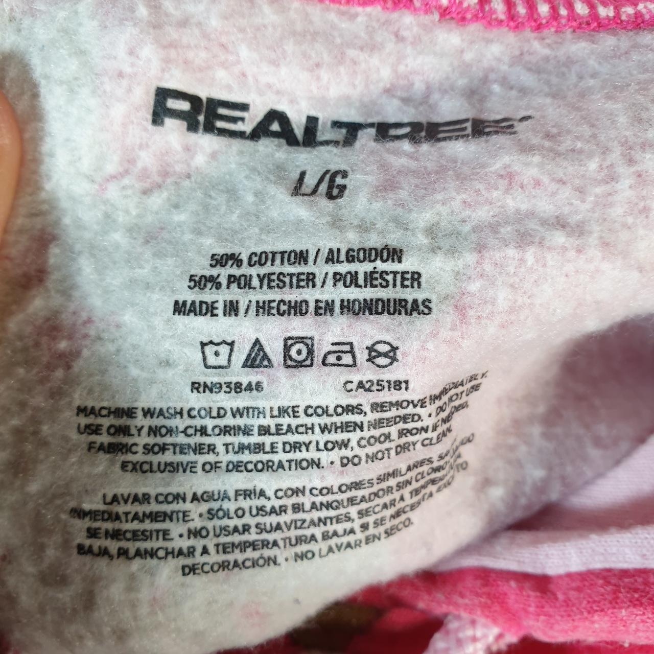 Vintage RealTree Camouflage Hoodie Womens Large Pink Huntings