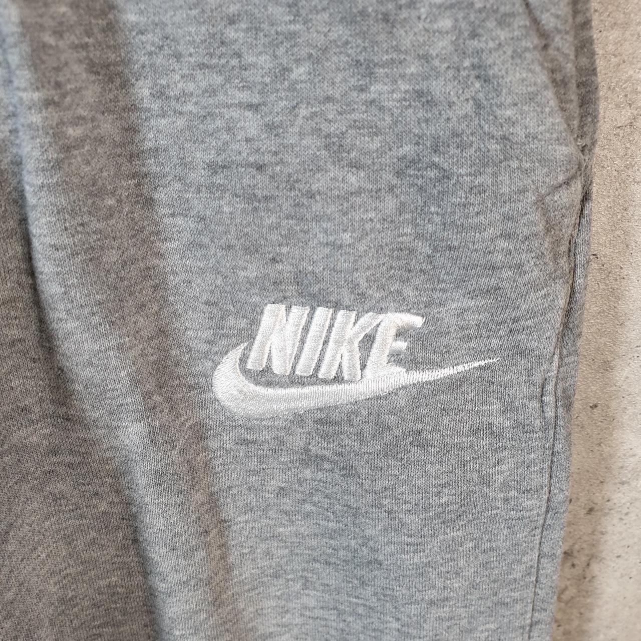 Vintage Nike Club Sweatpant Joggers Womens Large Grey Swoosh Sports Tracksuit Big Fish Vintage