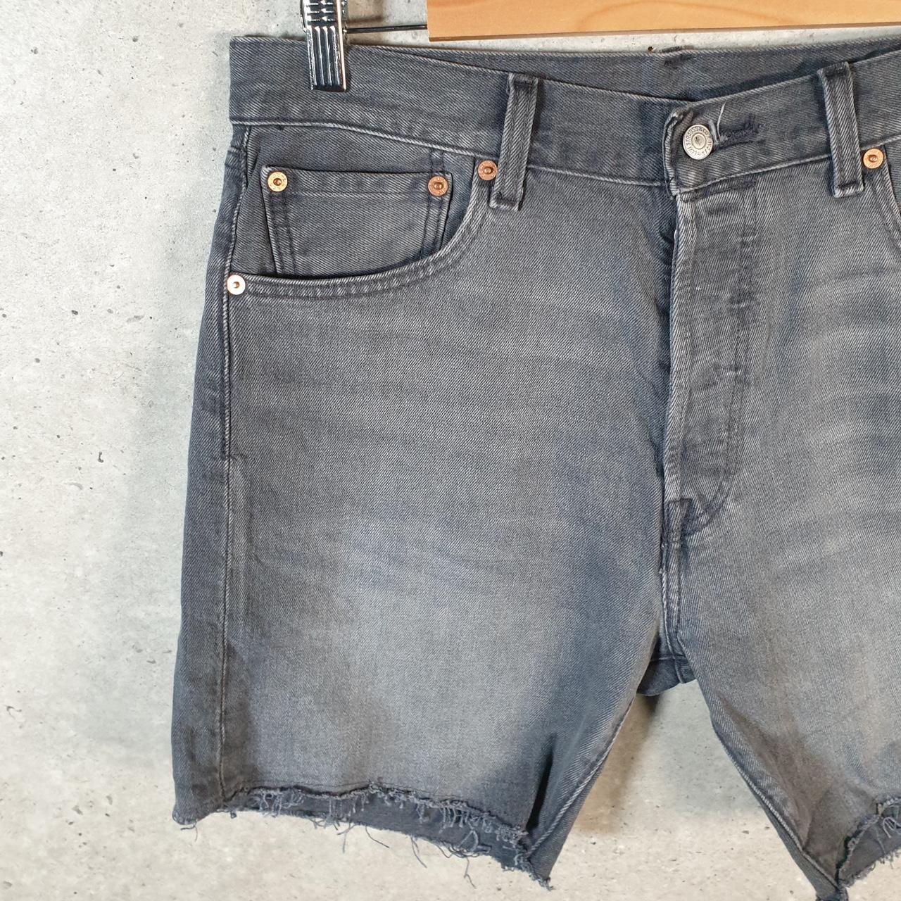 Vintage Levi’s 501 Baggy Shorts Jorts Cargo Mens W33 Grey Relaxed Denim